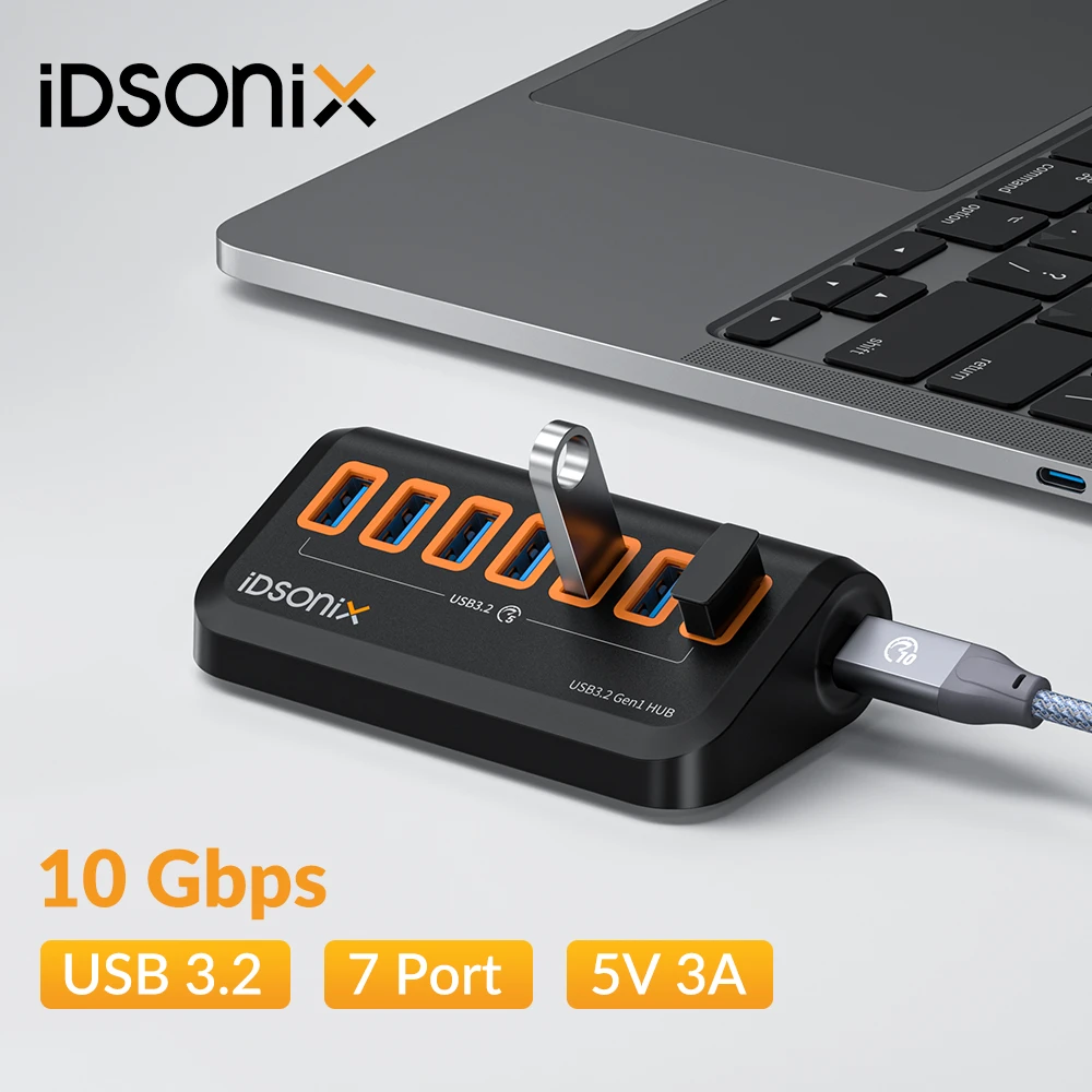 iDsonix USB Splitter USB 3.2 Hub 10Gbps Type C Adapter Multi Ports: Expand Your Connectivity and Enhance Productivity