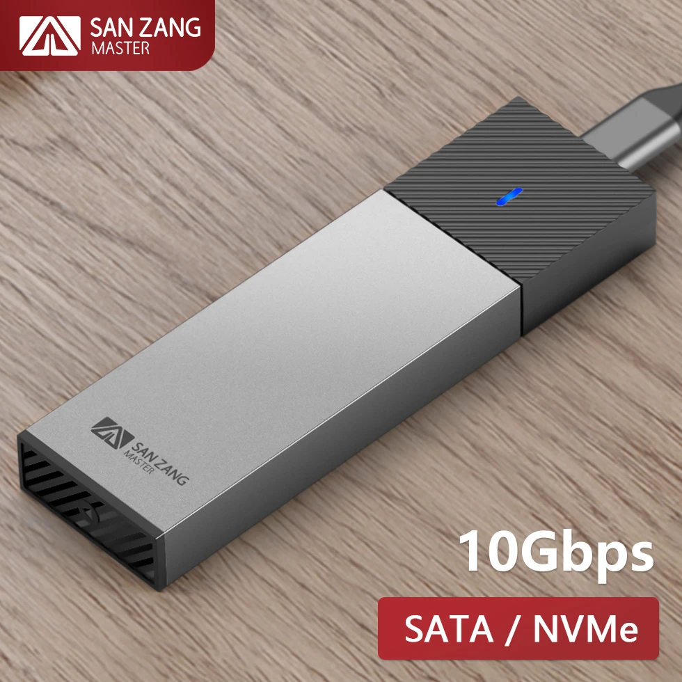 The SANZANG M.2 NGFF NVMe SSD Enclosure USB 3.2 Type C External Case: Unleash the Speed and Portability of Your SSD